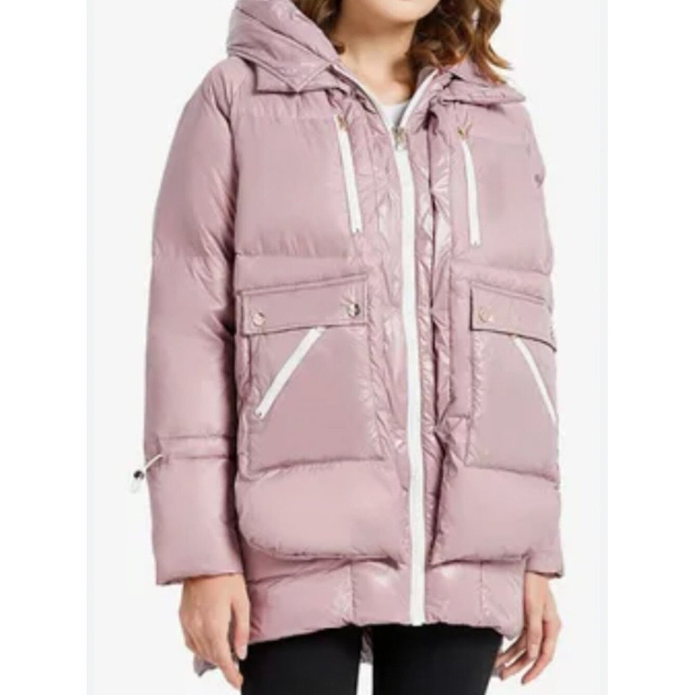 Orolay Women's Fleece Down Coat Thickened Winter‎ Puffer Jacket Medium